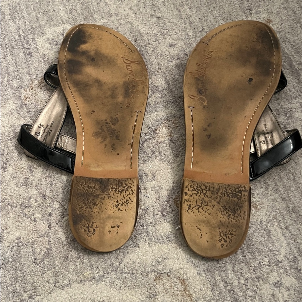 Sam Edelman Black Strappy Sandals - Picture 2 of 2